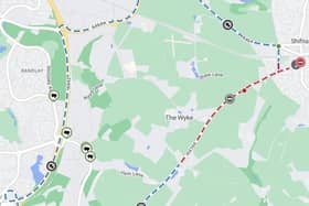The plan for resurfacing the A4169 near Shifnal.