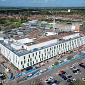 Royal Shrewsbury Hospital where a major construction project is continuing.