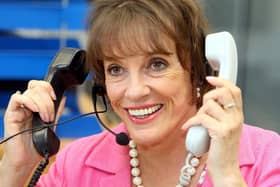 Esther Rantzen in the ChildLine offices in Belfast