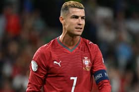 Portugal’s Cristiano Ronaldo reacts to a missed chance during