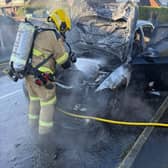 Firefighters were called to the incident in Ellesmere shortly before 9am.