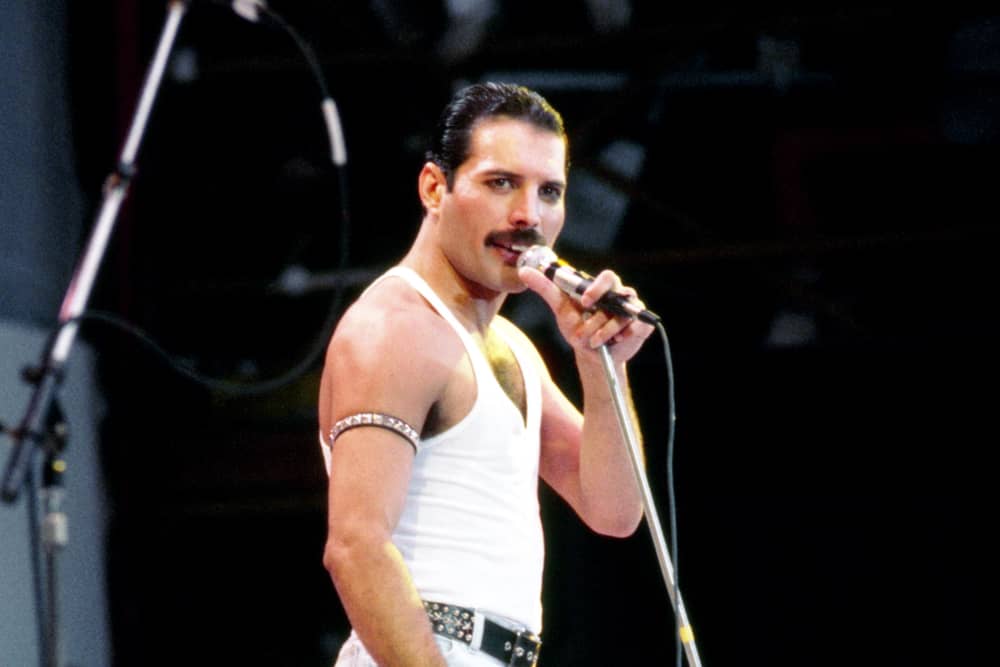 Freddie Mercury on stage