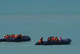 Small boats in the Channel