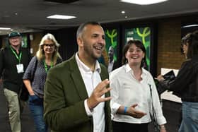 Green Party leader Zack Polanski and colleagues