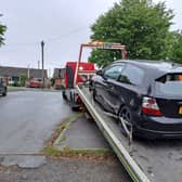 Police said they had seized the car in Gobowen.