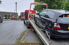 Police said they had seized the car in Gobowen.