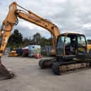 A Hyundai crawler excavator consigned to next week’s auction.