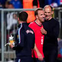 England manager Thomas Tuchel (right) with Harry Kane