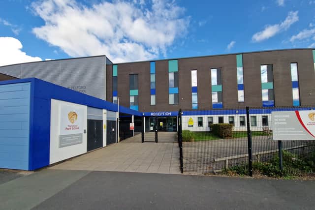 Main entrance to the school
