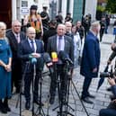 Jamie Bryson outside court on Monday