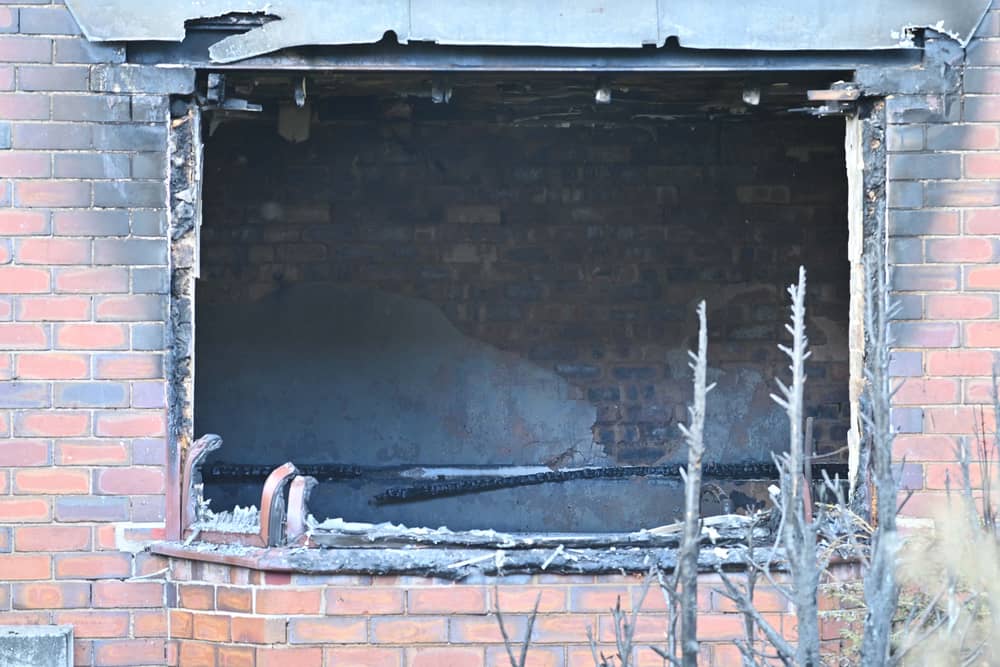 House fire in Market Drayton, Kings Avenue.