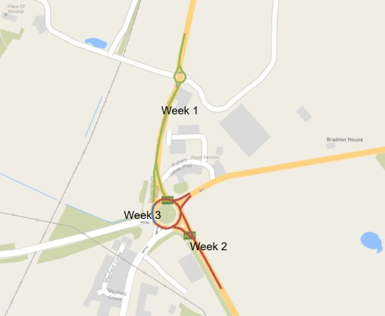 Road closures announced as major Shrewsbury roundabout set for ...