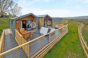 The new luxury accessible lodge opens at a Powys holiday park