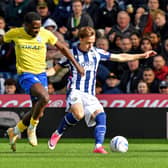 Felix Horn Myhre has featured seven times for West Brom in the Championship so far this season.