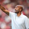 Lee Grant gives instructions to his Walsall side