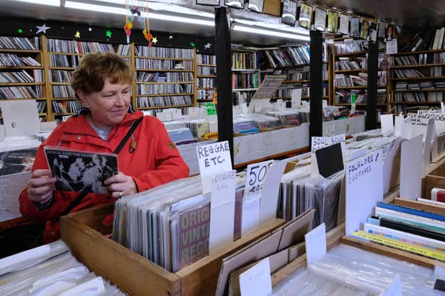 Huge Adam Ant fan Karen Compton managed to find one of his singles amongst thousands of records in Haystacks.