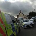 An image released by police following Saturday's shoplifting arrest and bus interception in Oswestry