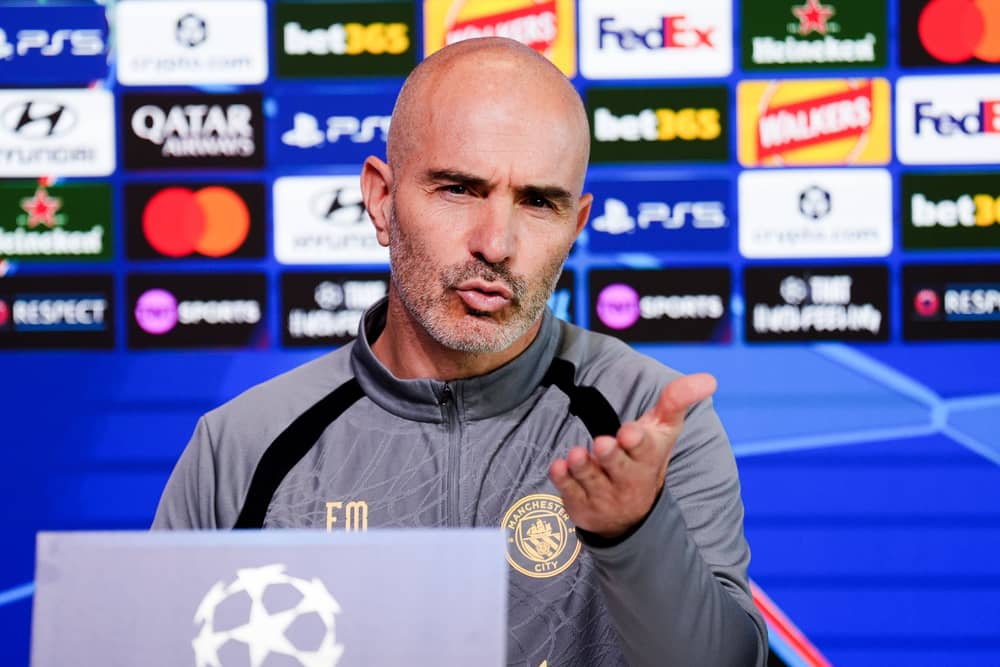 Manchester City manager Enzo Maresca during a press conference