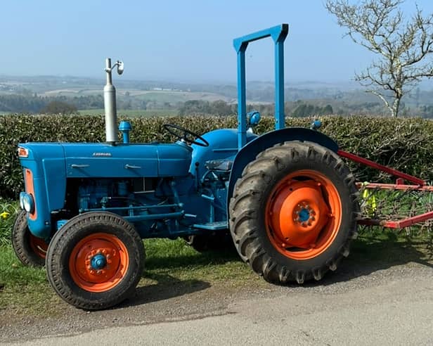 A 1963 Fordson Super Dexta which will be going under the hammer.