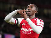 Eberechi Eze celebrates