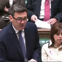 Andy Burnham speaking during PMQs