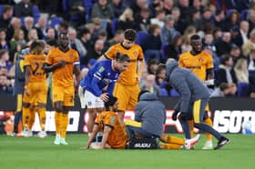Wolves’ talisman is facing a spell on the sidelines with a knee injury he picked up in a cup game before the international break.