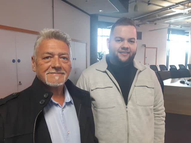 Bill Haynes and his son Jake from The Barley Mow in Madeley