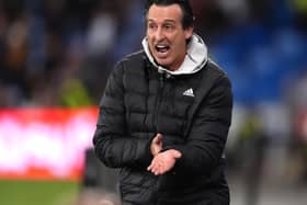 Unai Emery on the touchline