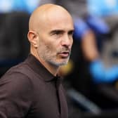 Enzo Maresca on the touchline
