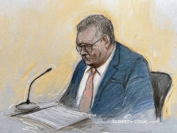 Jeffrey Donaldson court sketch