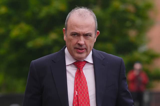 Kieran Vaughan KC, barrister for Jeffrey Donaldson (Brian Lawless/PA)
