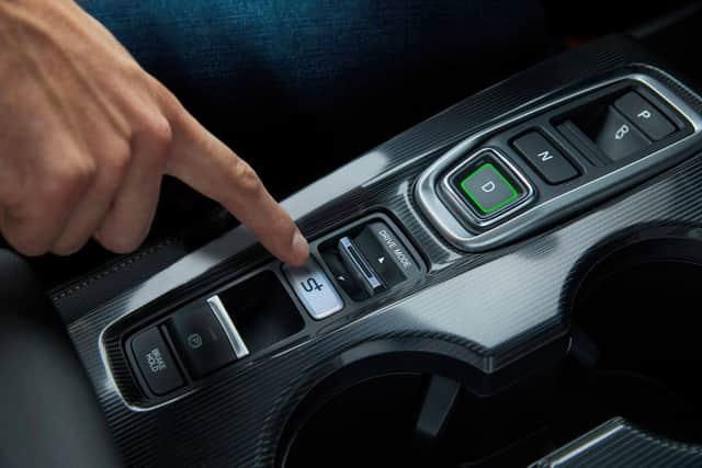The S+ Shift technology recreates the feel of a paddle shift gearbox