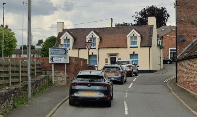 Tenbury Road in Cleobury Mortimer