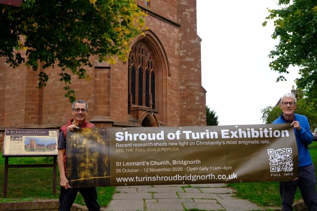Alan (left) and Mike outside St Leonards