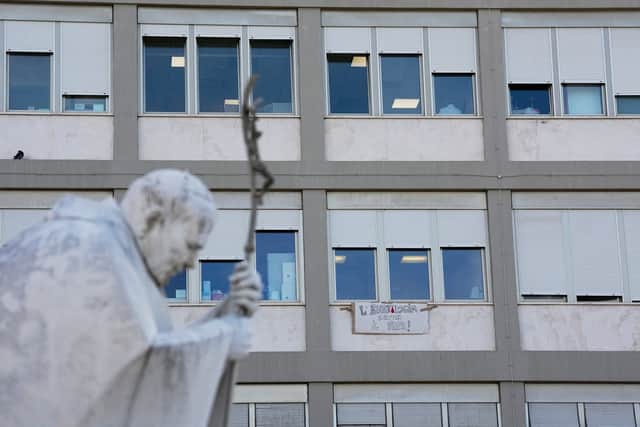Leo will remain in hospital for a few more days (Alessandra Tarantino/AP)