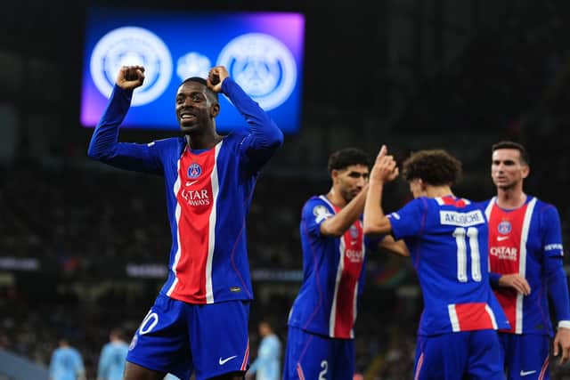 PSG were outstanding in the first half at the Etihad Stadium (Martin Rickett/PA)