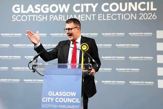 Holyrood Criminal Justice Committee convener David Linden also spoke at the event (Andrew Milligan/PA)