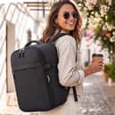 The Xkdoai expandable cabin backpack increases from 24L to 30L to provide extra packing space.