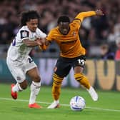 Wolves winger Rafiki Said (right) on his home debut 