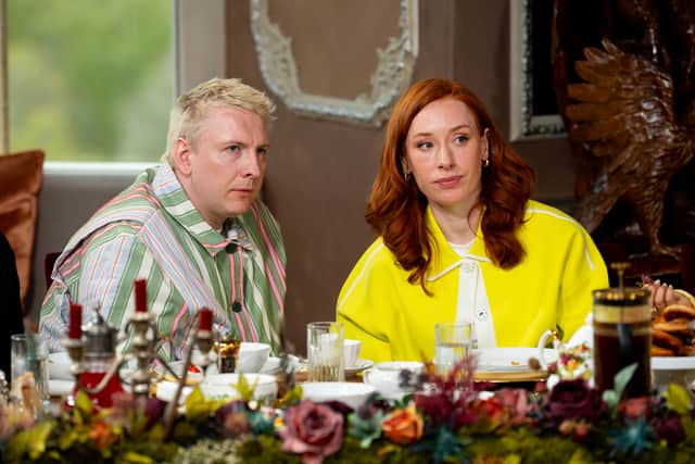 Hannah Fry was banished during Thursday’s episode of the Celebrity Traitors (BBC/Studio Lambert/Euan Cherry/PA)