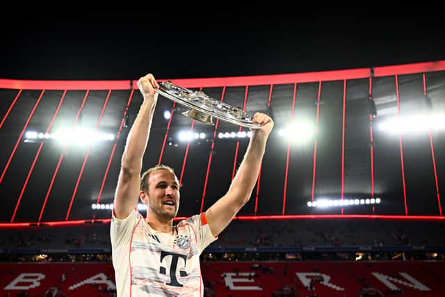 Kane’s move to Bayern has brought him the first team silverware of his career (Tom Weller/PA)