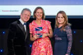 Jo Hilditch at the presentation of the Outstanding Contribution to British Agriculture Award 2026 at this year’s British Farming Awards 