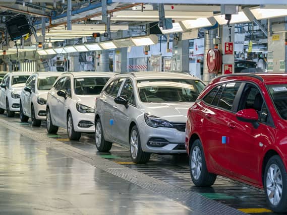 Vauxhall Astras on the assembly line