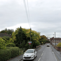 Car lands on roof after crash on road in Shropshire town centre