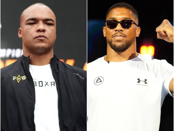 Composite image of Fabio Wardley, left, and Anthony Joshua