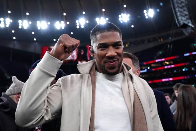 Anthony Joshua has been training at the same gym as Fabio Wardley ahead of his clash with Tyson Fury (Bradley Collyer/PA)