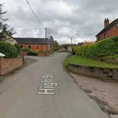 The fire was reported to have started in a chimney at a property on Cheswardine high street. Photo: Google Street Map