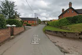 The fire was reported to have started in a chimney at a property on Cheswardine high street. Photo: Google Street Map