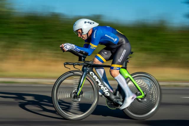 Simon Romei claimed victory by just one second Picture: Rob Jones