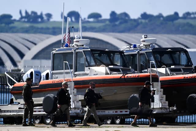 One of the survivors was treated for a suspected shark bite (AP)